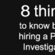 How to hire a private investigator