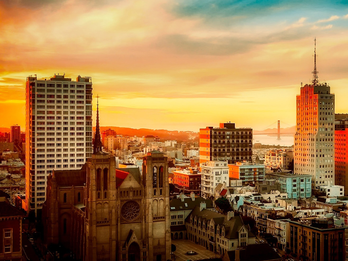 Kinsey Investigations Corporate Investigations Services - The Los Angeles city skyline is seen in light from the sunset.