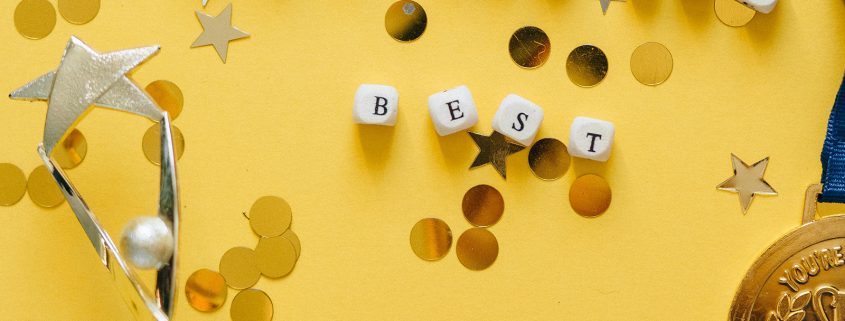 KinseyInvestigations.com Best Private Investigator - You are the best is spelled with letter dice next to a trophy.