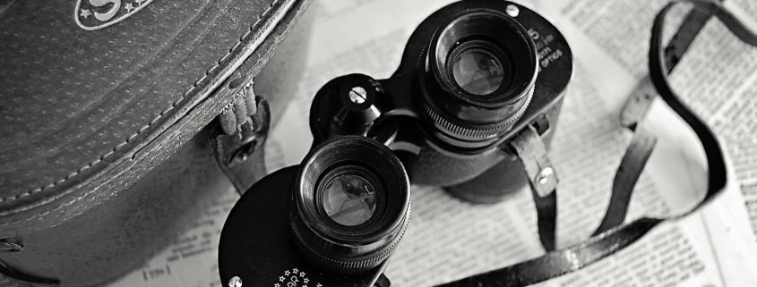 Binoculars for private investigation surveillance - Consult Kinsey Investigations.