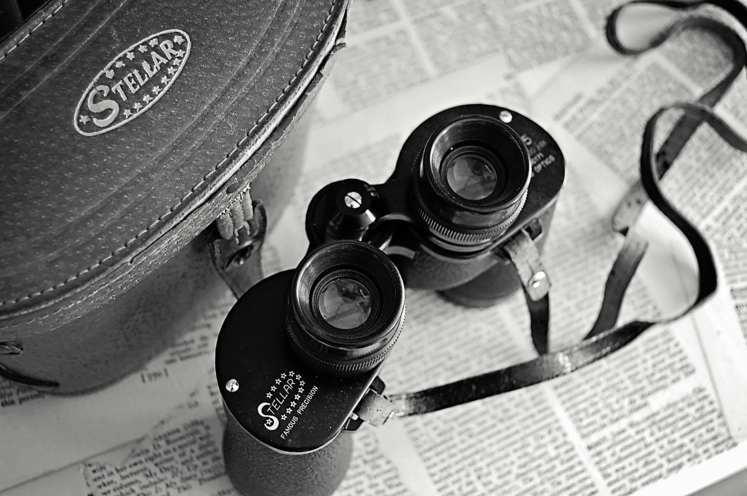 Binoculars for private investigation surveillance - Consult Kinsey Investigations.
