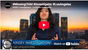 Image of Kinsey Investigations - Missing Child on the News in Los Angeles.